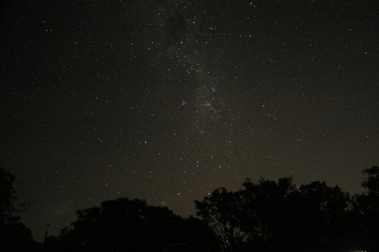 Astrophotography Showing The Night Sky With Constellations From Rural Australia