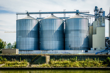 old silo tanks