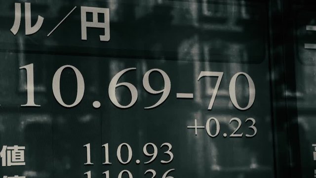 経済イメージ素材　為替指標　東京