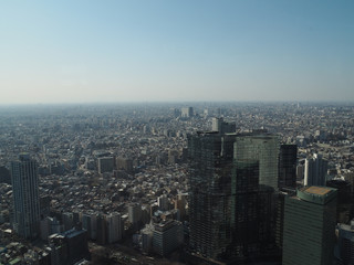 Tokyo city from high building