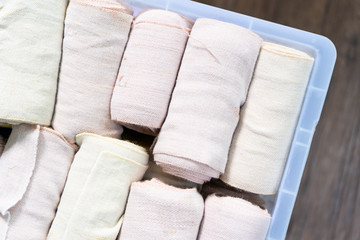 elastic bandage for use in hospital
