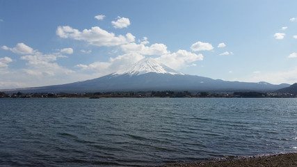 Fuji mountain from Kawaguchiko lake