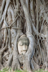 タイ・アユタヤ・遺跡・涅槃像・世界遺産・ワット・プラ・マハタート