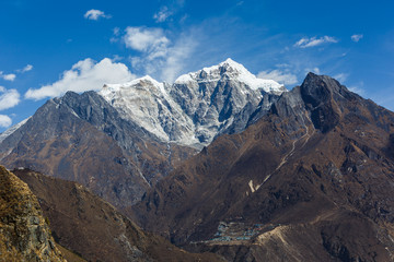 Nepal. Mount Everest trek. From Namche Bazar. Treking