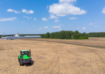 Tractor hard work