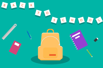 Element of Education on paper design.vector and illustration