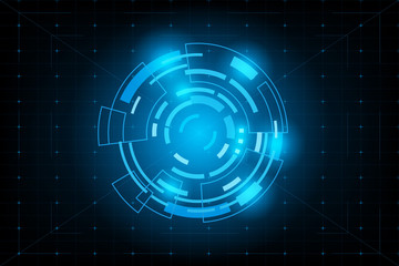 HUD panel Ui Business.Futuristic abstract technology background.icon symbol circuit.vector and illustration