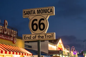 Foto op Canvas Route 66 sign © Maria Mercedes