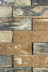 Old and weathered large stone blocks wall texture