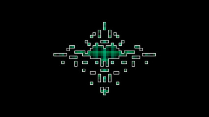 Abstract black and green background