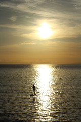 Fototapeta premium 夕陽とsup