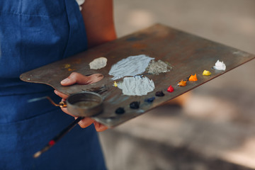 Drawing lessons outdoor