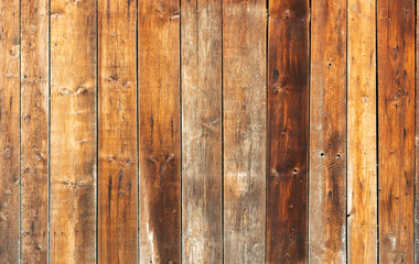 Grunge background of natural old wooden panels.