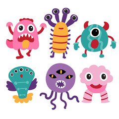 monster character collection design