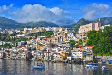 Obraz premium The city of Scilla in the Province of Reggio Calabria, Italy