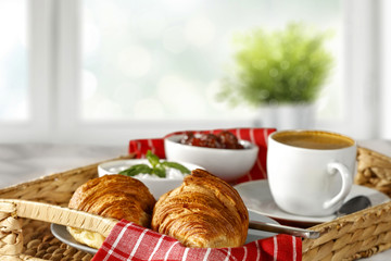 breakfast and white window space 