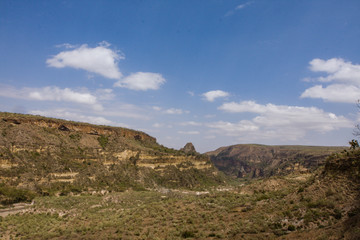 Fototapeta na wymiar Panoramic view of Hell's Gate landscape