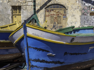 Traditional fishermen boat in Malta