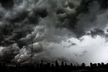 Obraz premium Stunning storm clouds sky background wallpaper