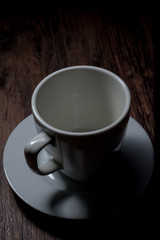 Obraz na płótnie Canvas ceramic coffee cup on table
