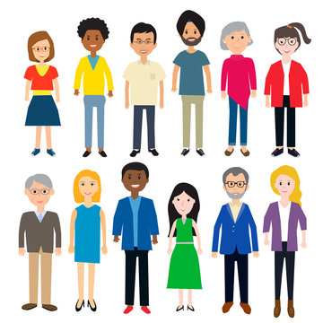 diverse people vector.illustration EPS 10.
