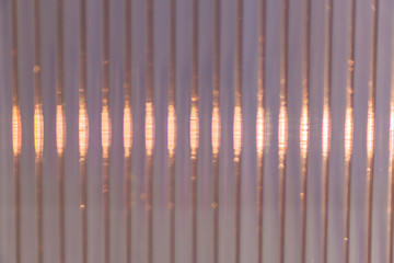 Defocused Polycarbonate plastic sheet, abstract background texture