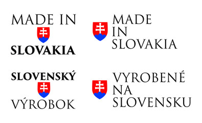 Simple Made in  Slovakia / (translation in local language, and 