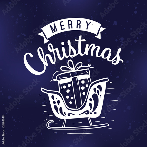 Wandtattoo merry christmas wandaufkleber "Merry Christmas typography." Stockfotos und lizenzfreie Vektoren auf