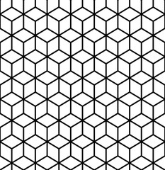 Geometric pattern. Cube seamless pattern. Geometric line background