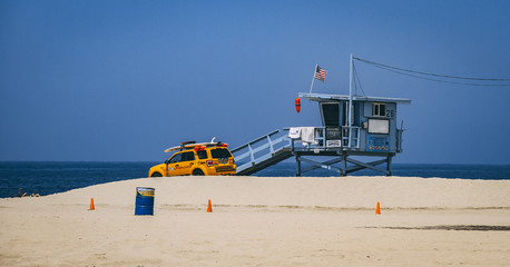 Lifeguard House in Malibu Beach