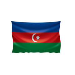 Azerbaijan flag, vector illustration