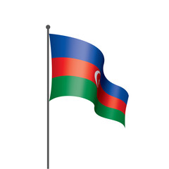 Azerbaijan flag, vector illustration