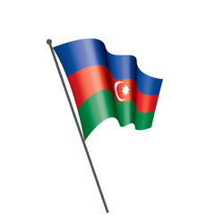 Azerbaijan flag, vector illustration