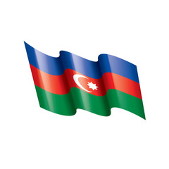 Azerbaijan flag, vector illustration