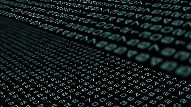 Computer algorithm digital abstract numbers