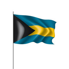 Bahamas flag, vector illustration