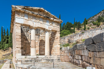 Trésor des Athéniens, site archéologique de Delphes