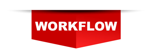 red vector banner workflow