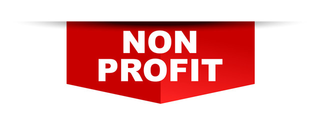 red vector banner non profit