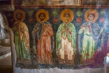 Obraz na płótnie Canvas Fresken in der Kirche Panagia-Kera auf Kreta