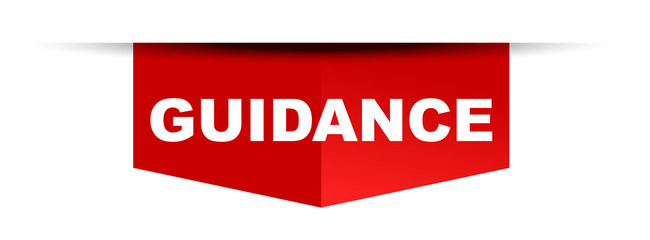 red vector banner guidance