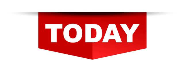 red vector banner today