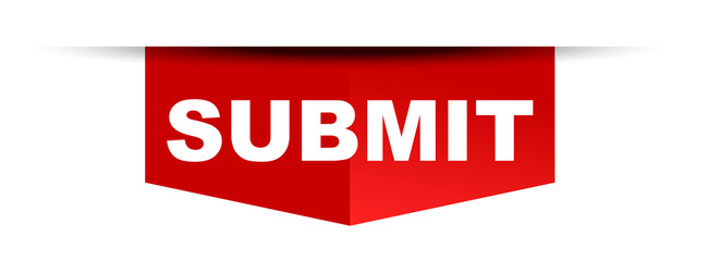 red vector banner submit
