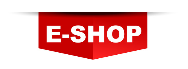 red vector banner eshop