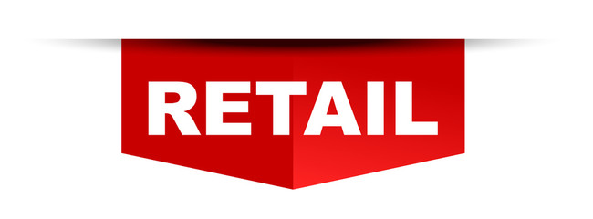 red vector banner retail