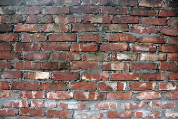 Brick wall background texture. Architecture of city brick wall