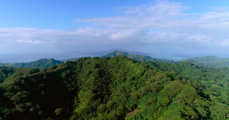 mountain landscape on a Pacific island