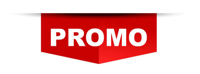 red vector banner promo