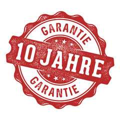 10 Jahre Garantie Vektor Siegel/Stempel