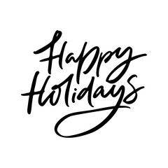 Happy Holidays Lettering